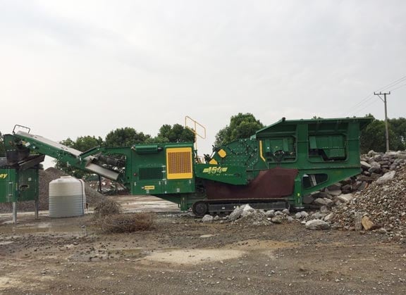 Maquina trituradora de concreto para residuos de construcción