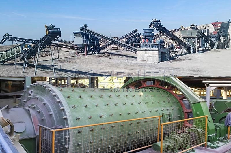Proceso de extracción de oro de la roca de cuarzo