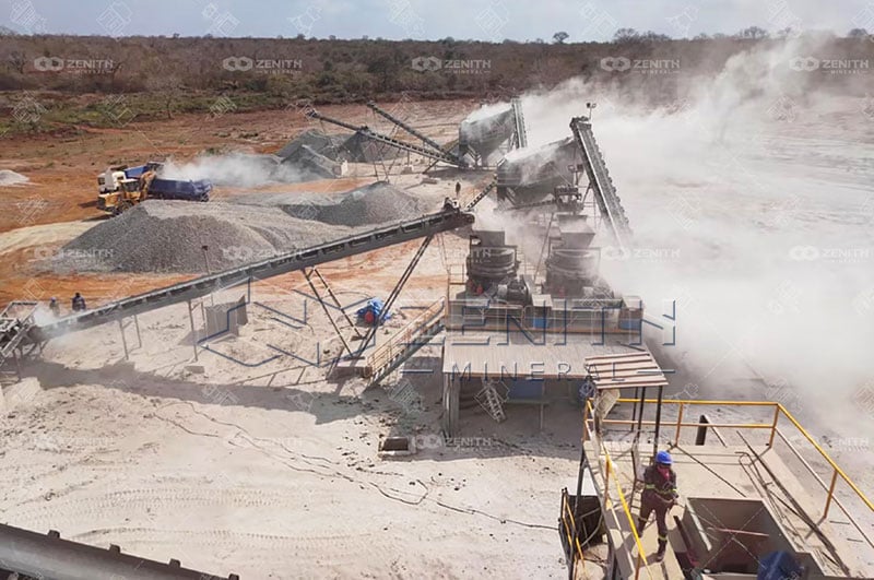 Para grava maquina trituradora de rocas en Chile