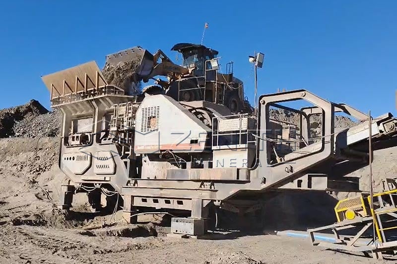 Trituradora móvil en venta para trituración de mineral de hierro