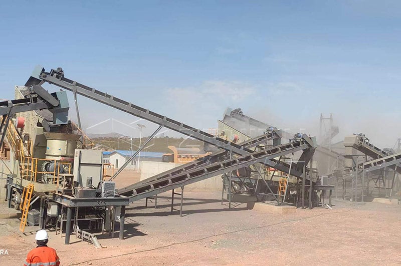 Trituradora móvil en venta para procesamiento de minerales