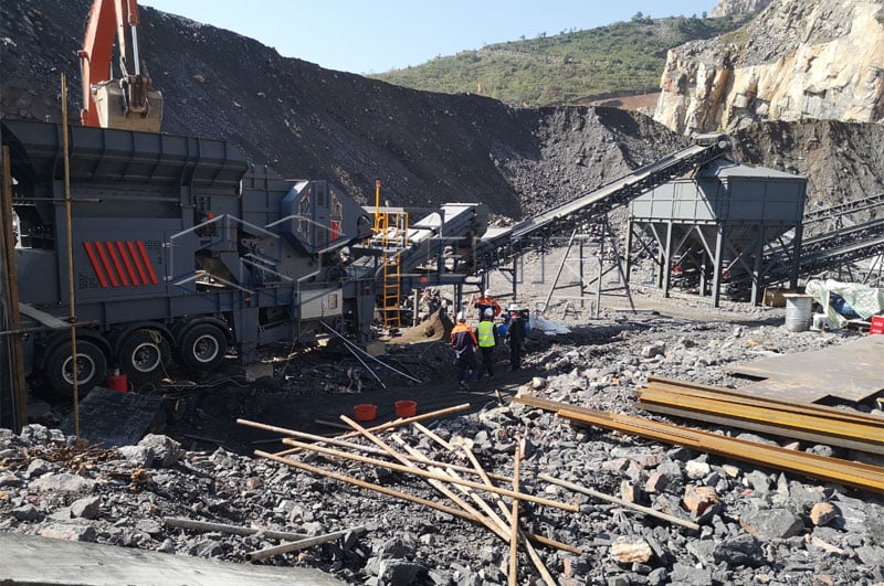 Planta trituradora de piedra móvil para minería de plata en México