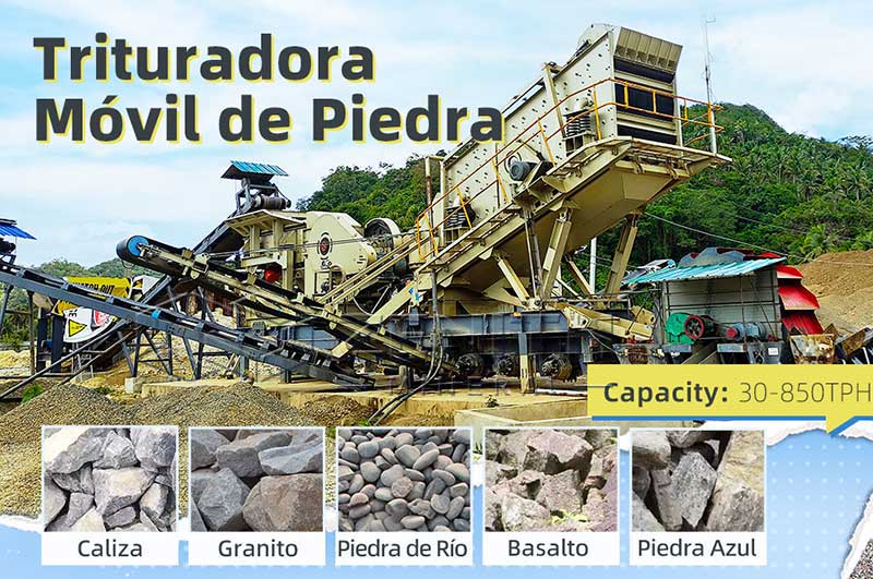 Planta trituradora portátil para piedra de río México