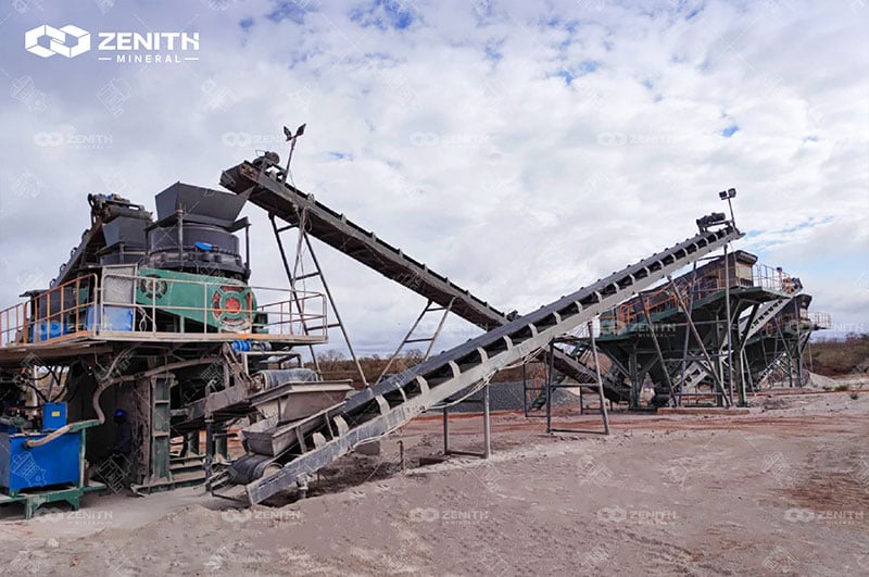 Máquina trituradora de rocas para minerí