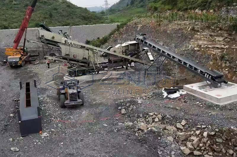 Planta de trituración de piedra para minería de cobre en México